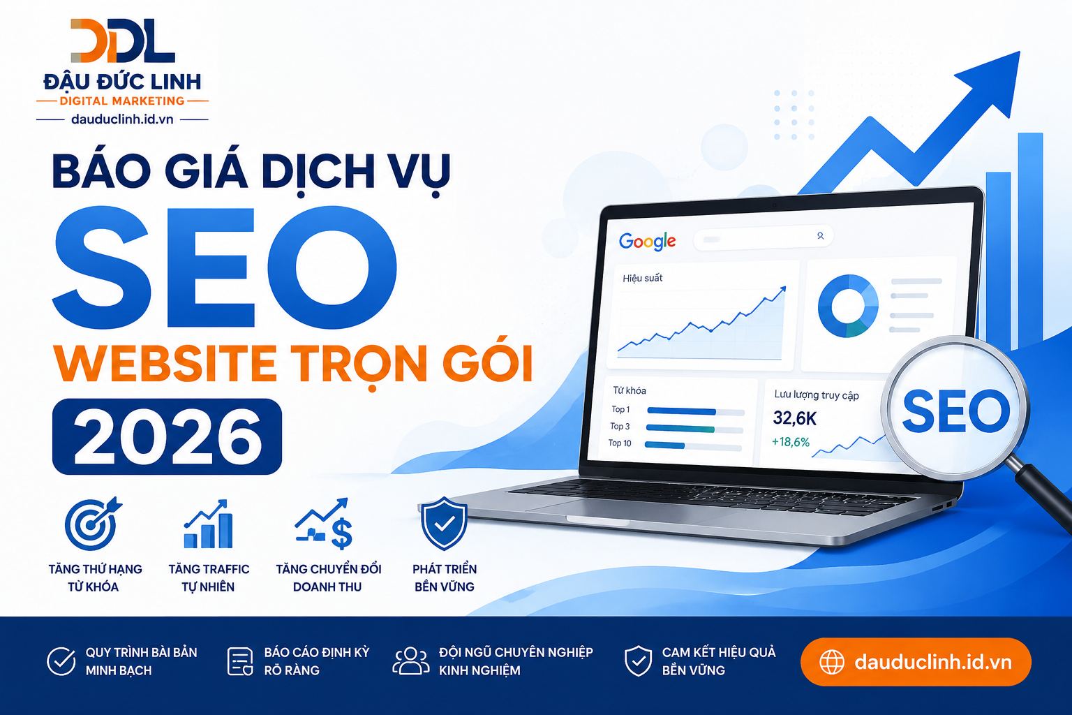 Báo giá dịch vụ SEO website trọn gói 2026 mới nhất