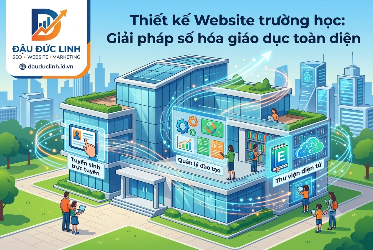 Thiết kế Website trường học Giải pháp số hóa giáo dục toàn diện